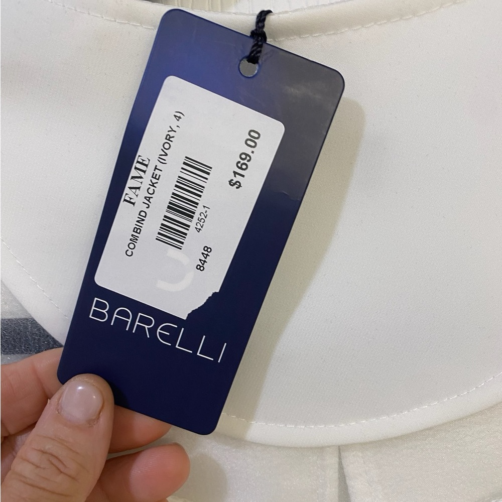 Multicolored Sheer Elements 3/4 Sleeve Blouse - image 8